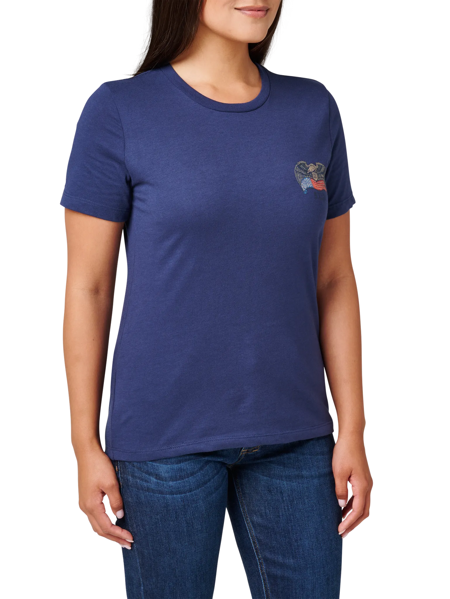 Women's Birds & Banners Tee – Pacific Navy