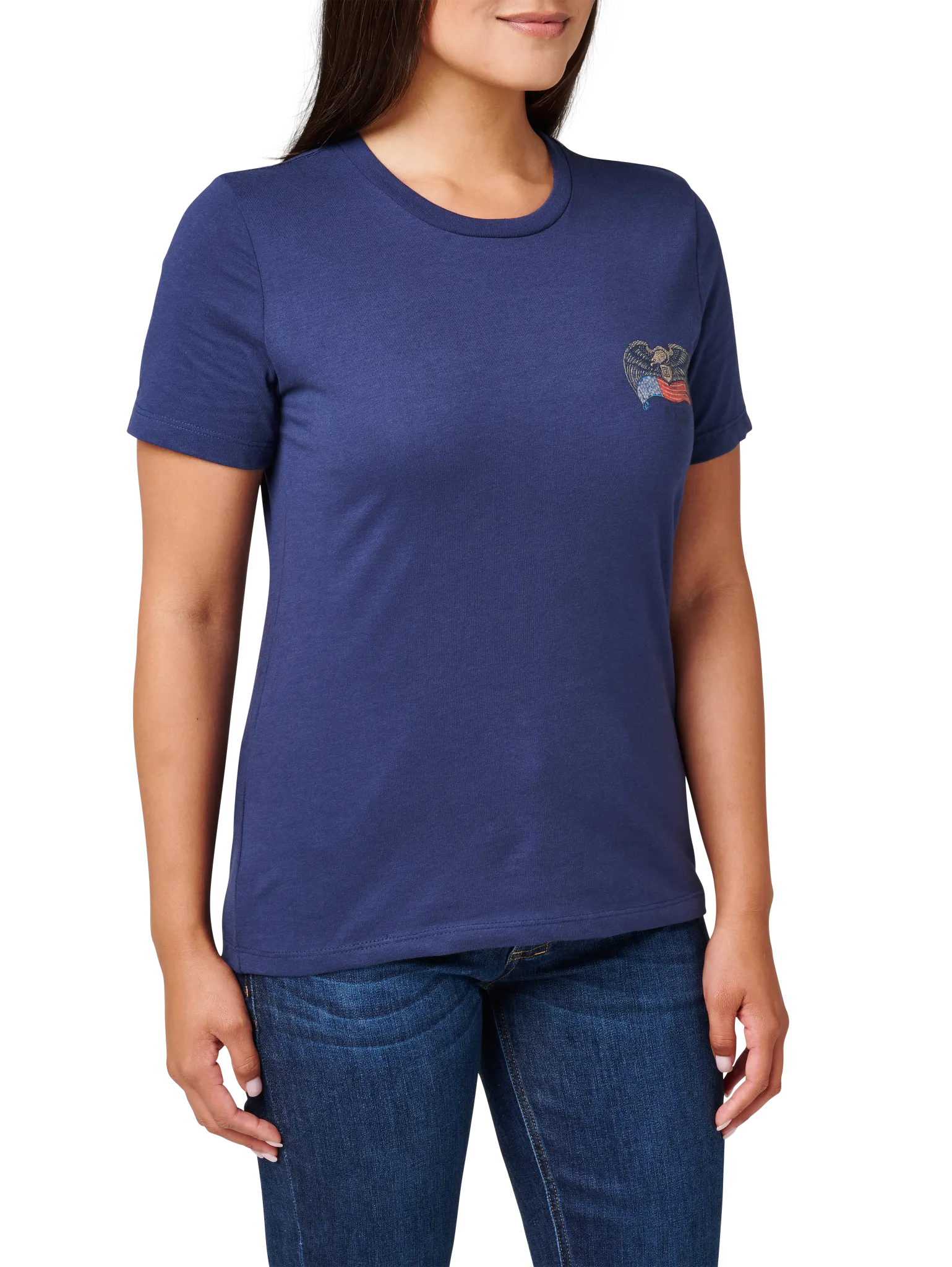 Women's Birds & Banners Tee – Pacific Navy