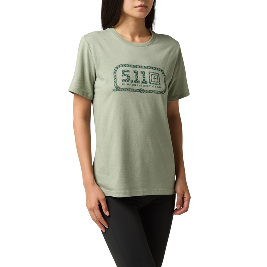 Women's Snake Emblem Tee – Shadow Green