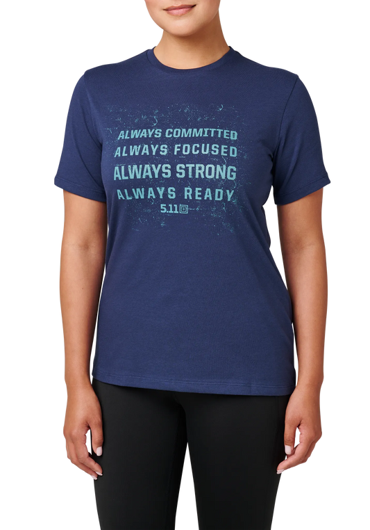 Women's PT-R® Always Ready Tee – Pacific Navy