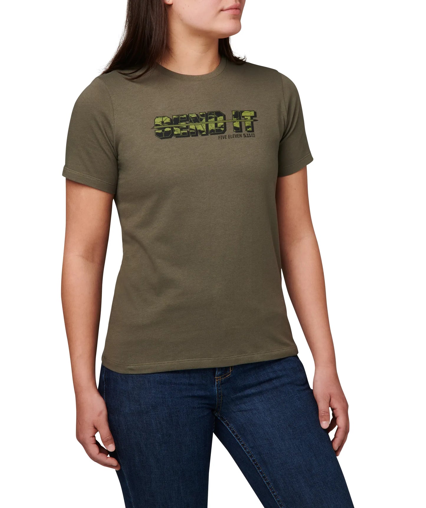 Send It Camo Tee – Ranger Green