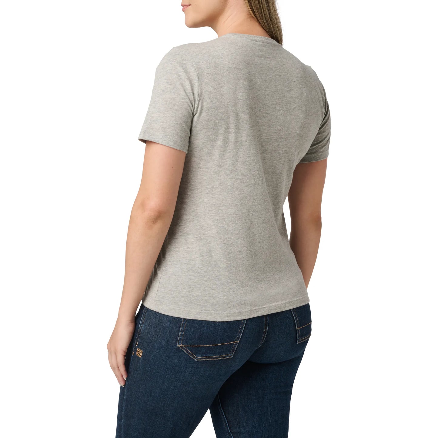 Women's 5.11® Logo Rectangle Tee – Heather Gray