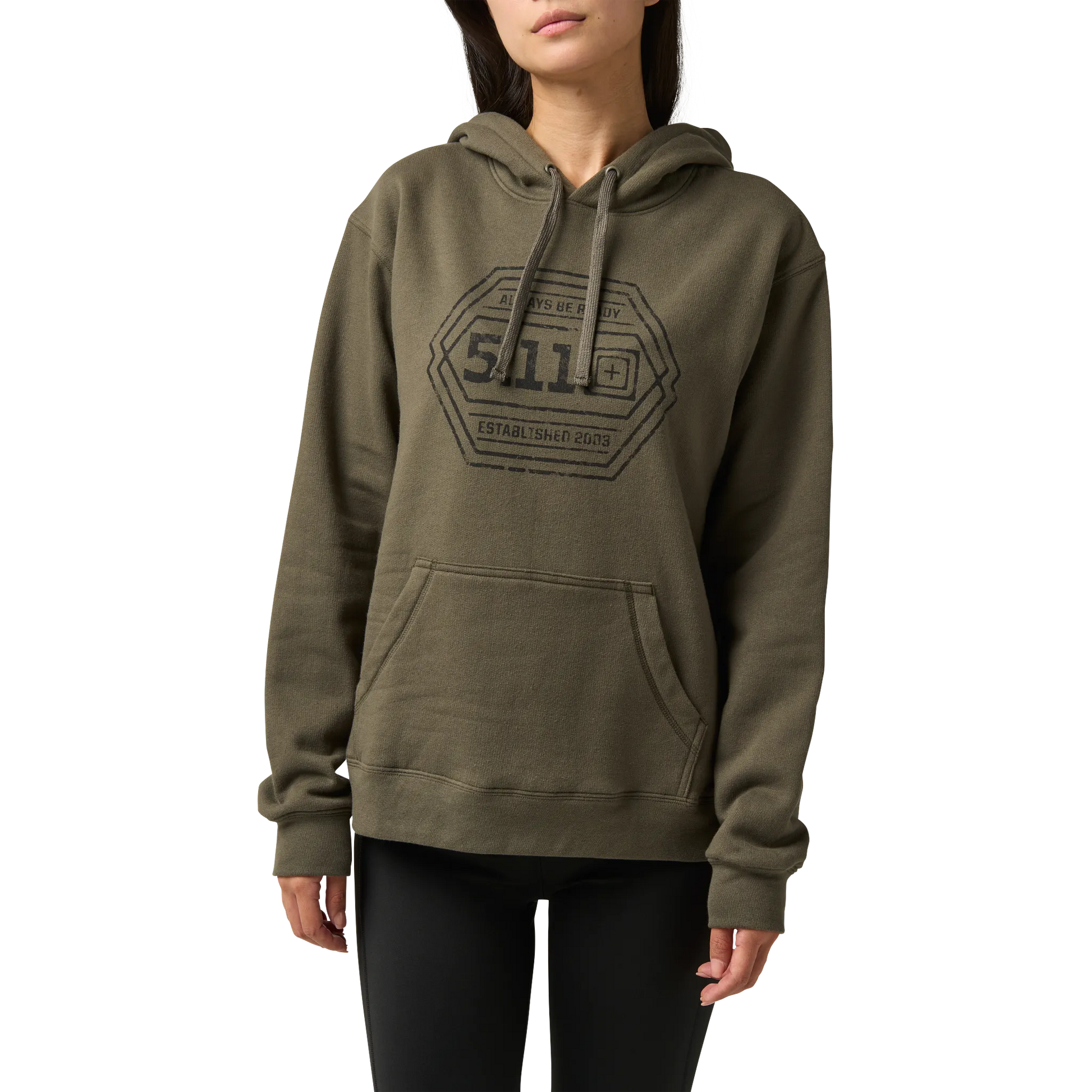 Women's Intricate Emblem Hoodie – Ranger Green