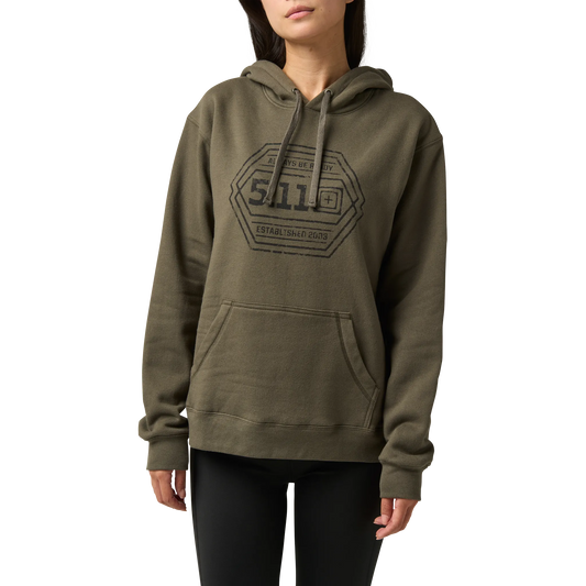 Women's Intricate Emblem Hoodie – Ranger Green