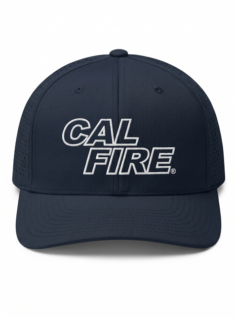 CAL FIRE 6-Panel Performance Hat - White Text