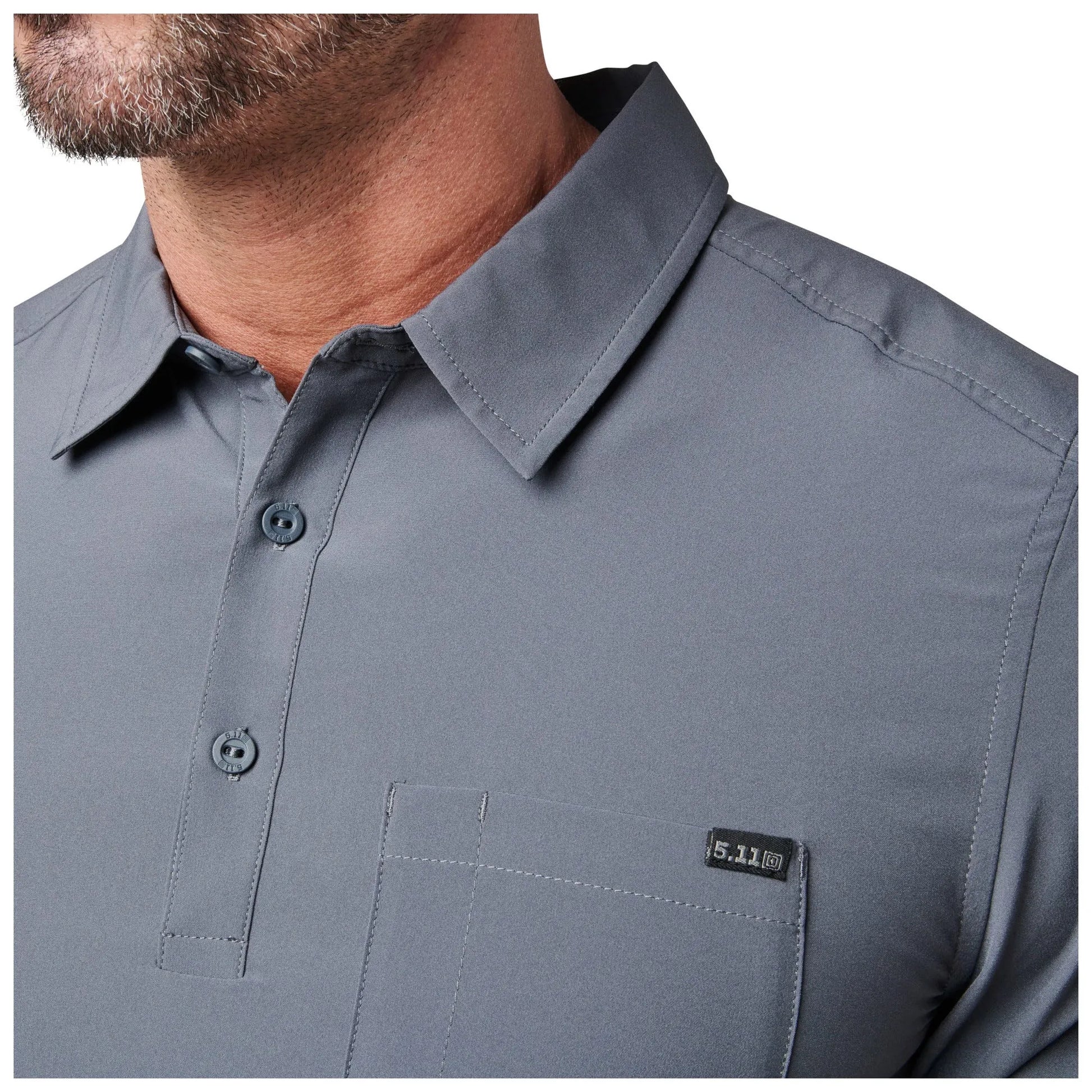 Flex Short Sleeve Polo – Titan Grey