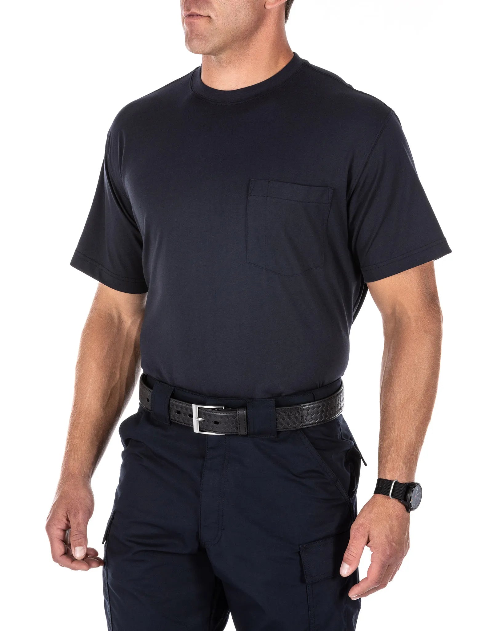Professional Pocketed T-Shirt – Fire Navy