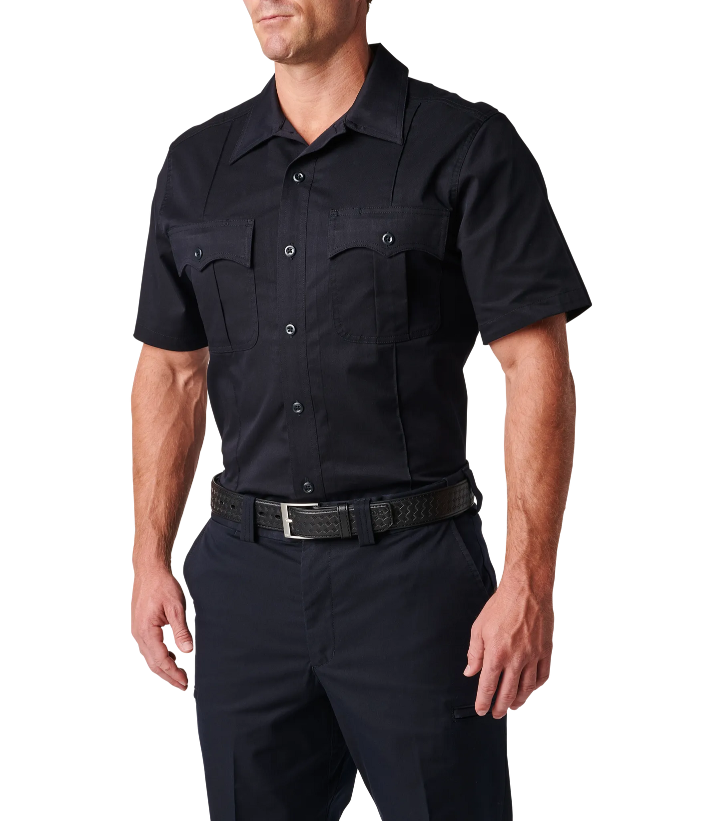 Mens Stryke Class A PDU Twill Short Sleeve Shirt – Midnight Navy