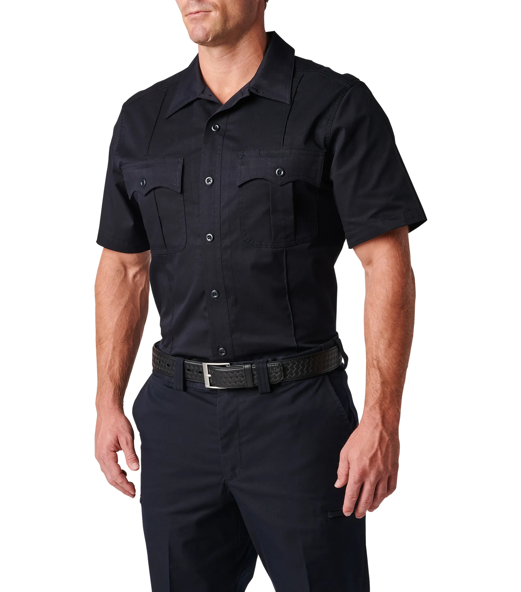 Mens Stryke Class A PDU Twill Short Sleeve Shirt – Midnight Navy