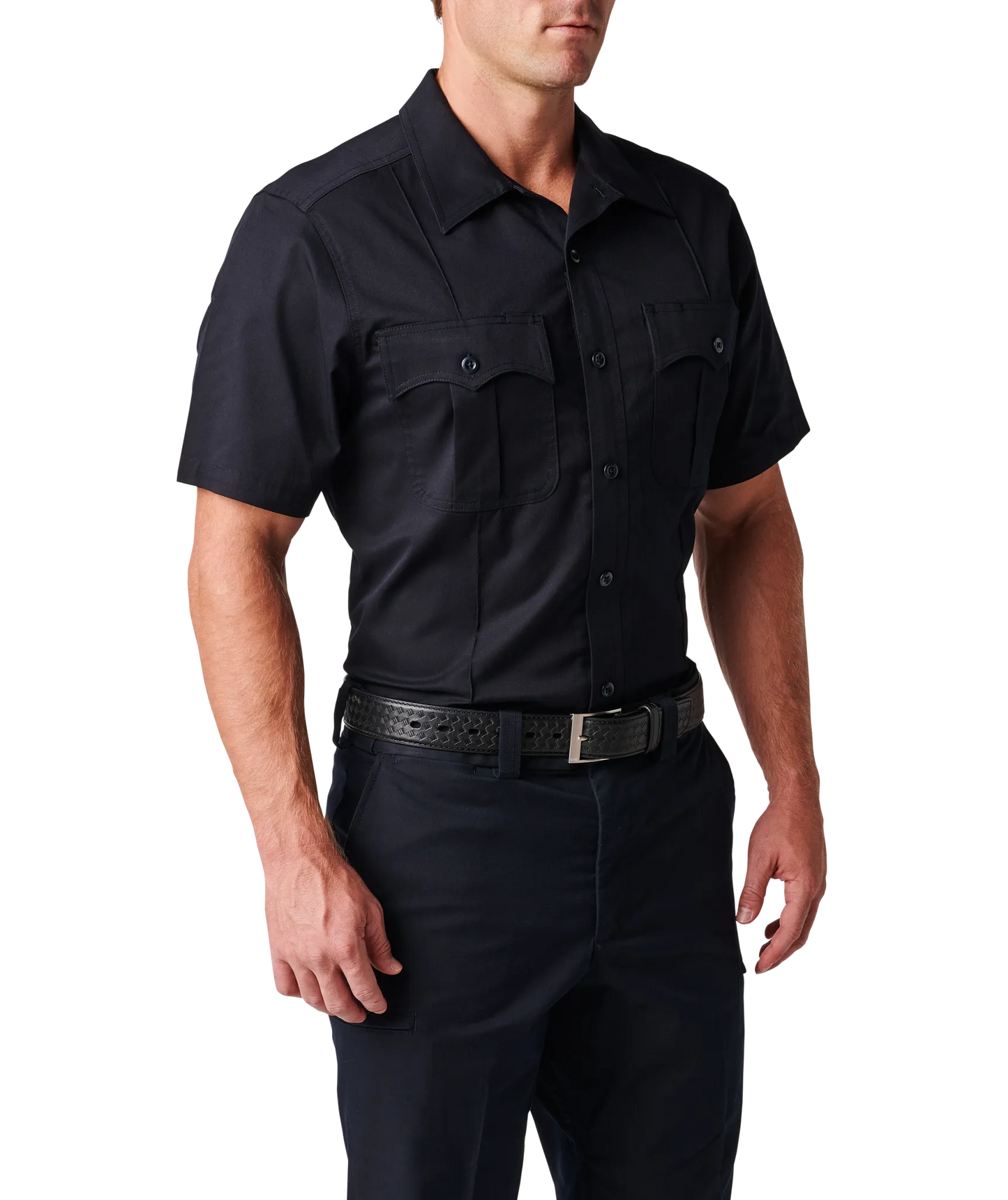Mens Stryke Class A PDU Twill Short Sleeve Shirt – Midnight Navy