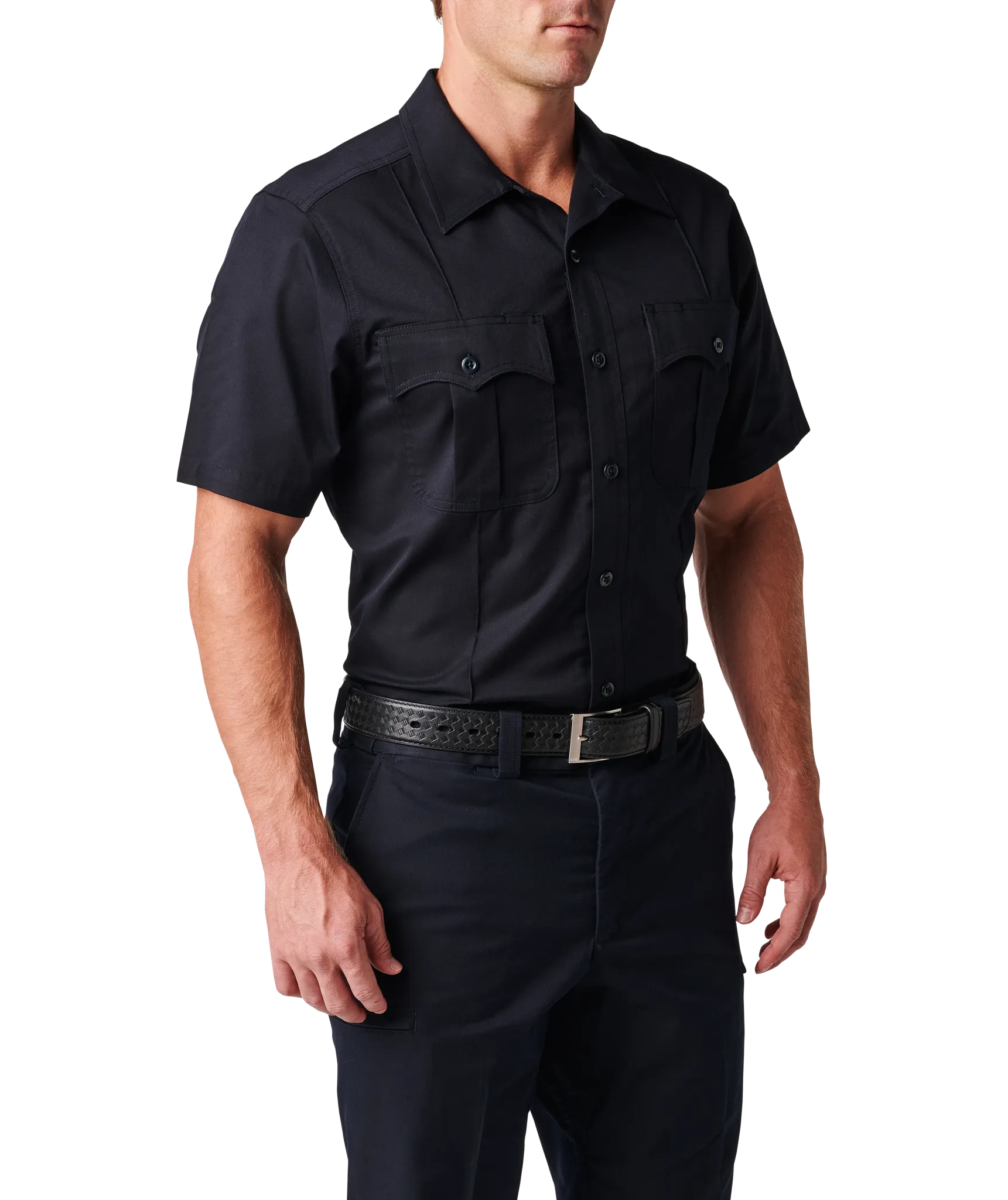 Mens Stryke Class A PDU Twill Short Sleeve Shirt – Midnight Navy