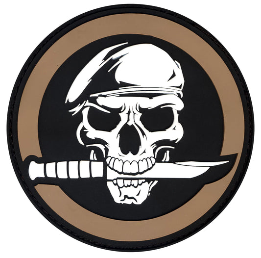 Rothco PVC Military Skull &amp; Knife Morale Patch