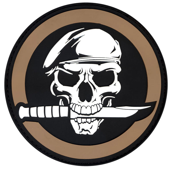 Rothco PVC Military Skull &amp; Knife Morale Patch