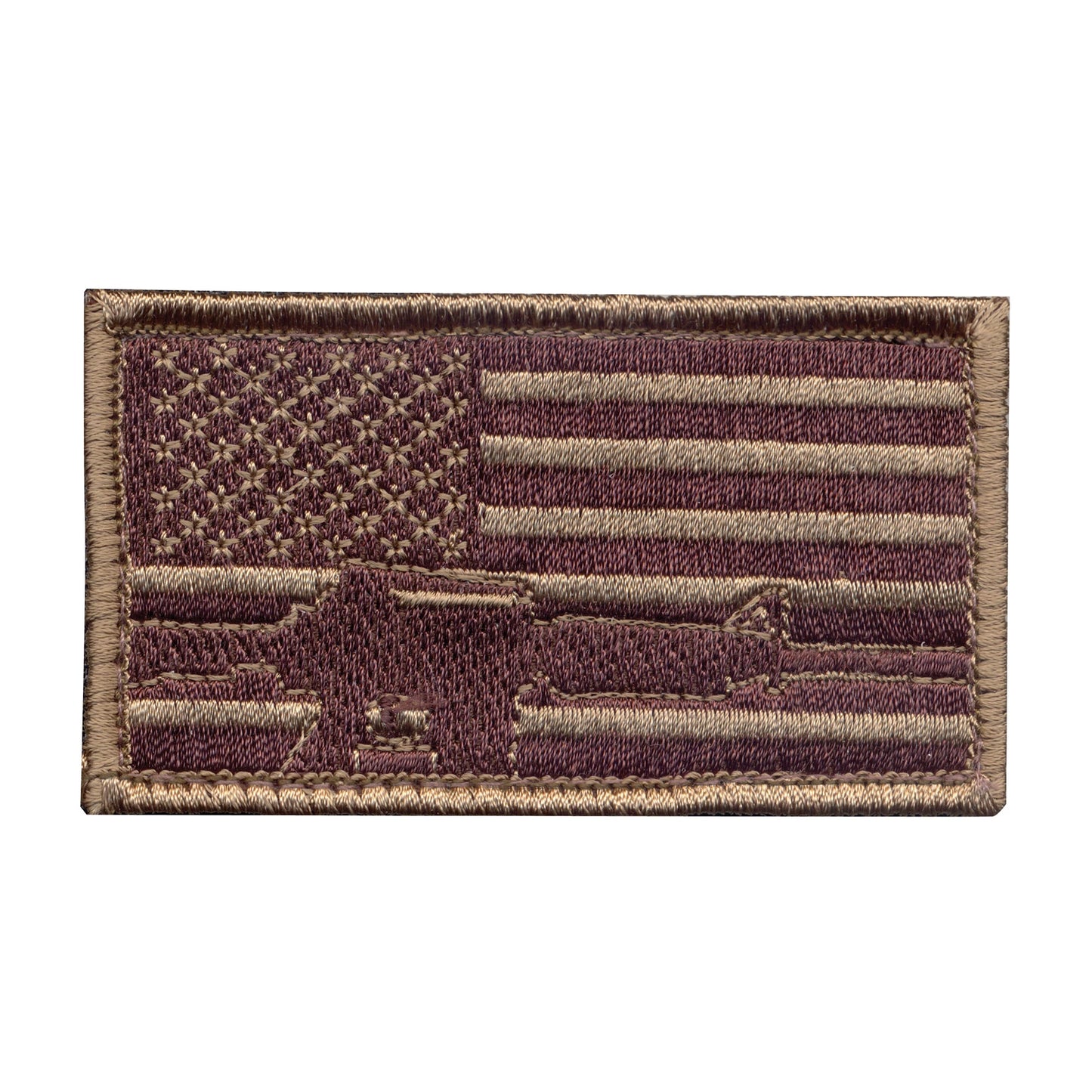 Rothco Subdued Flag &amp; Rifle Morale Patch