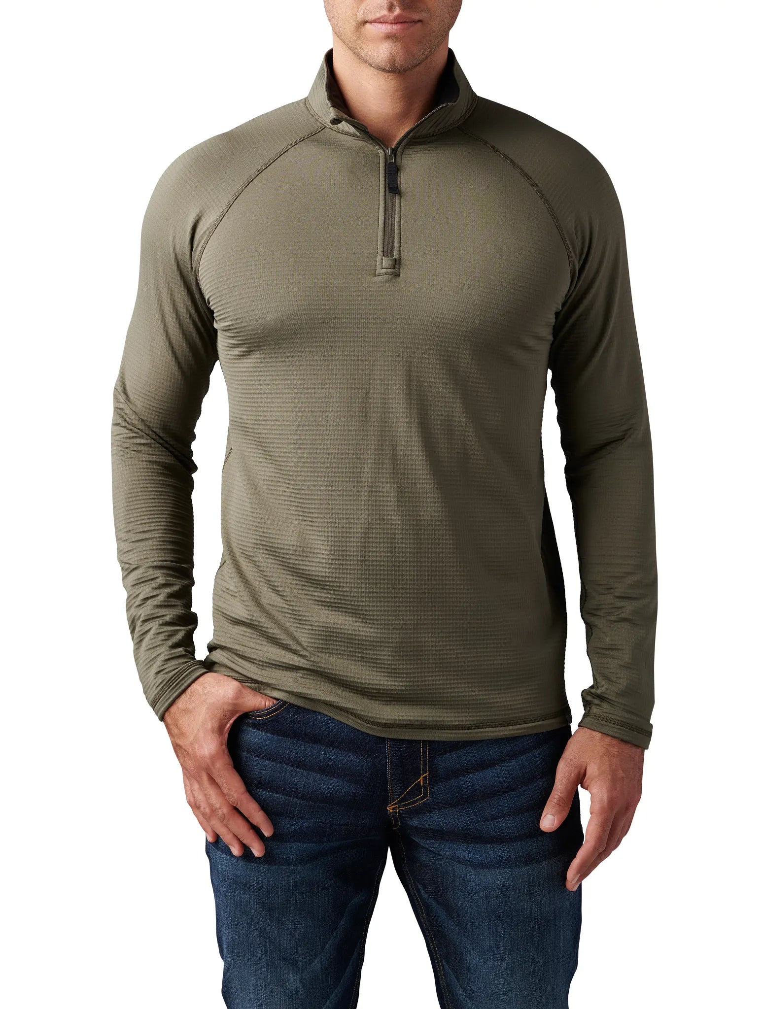 Stratos 1/4 Zip – Ranger Green
