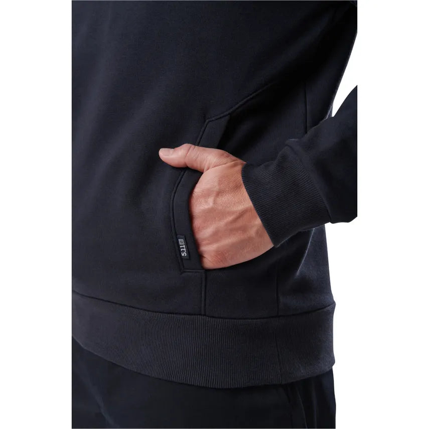 COS 5.11 Tactical 1/4 Zip Job Shirt 2.0 - Midnight Navy - detail view
