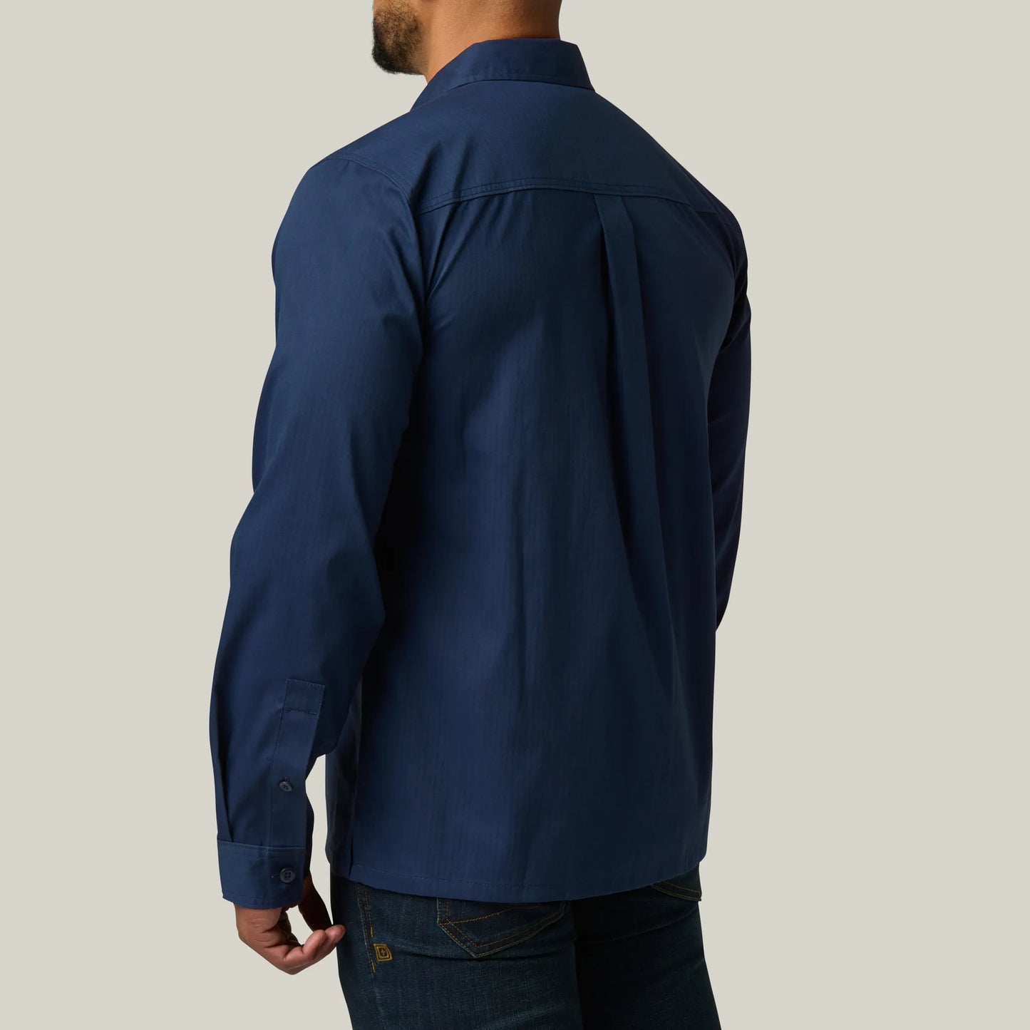 Landen Long Sleeve Work Shirt – Pacific Navy