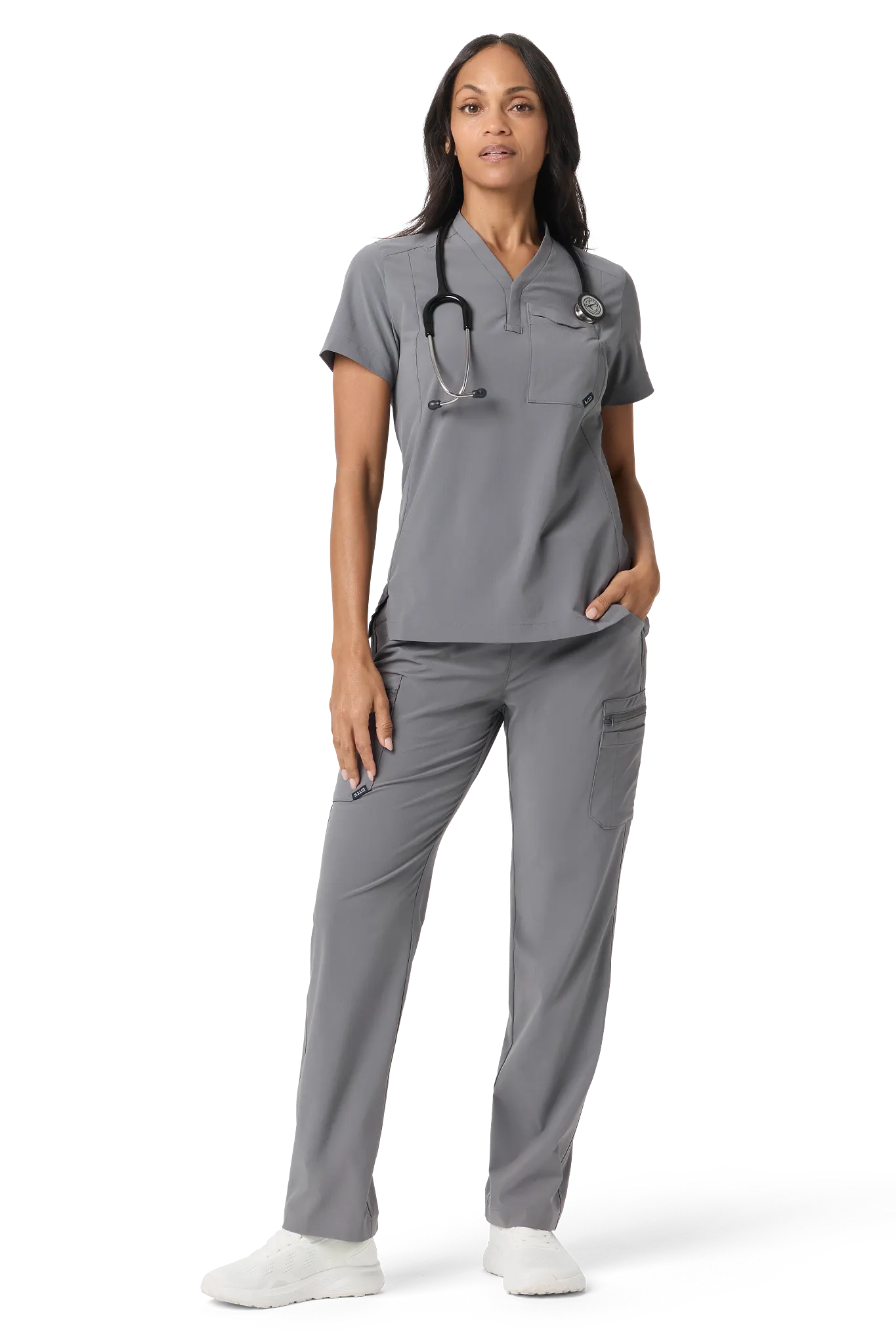 Women's 5.11® One Pocket Scrub Top – Storm