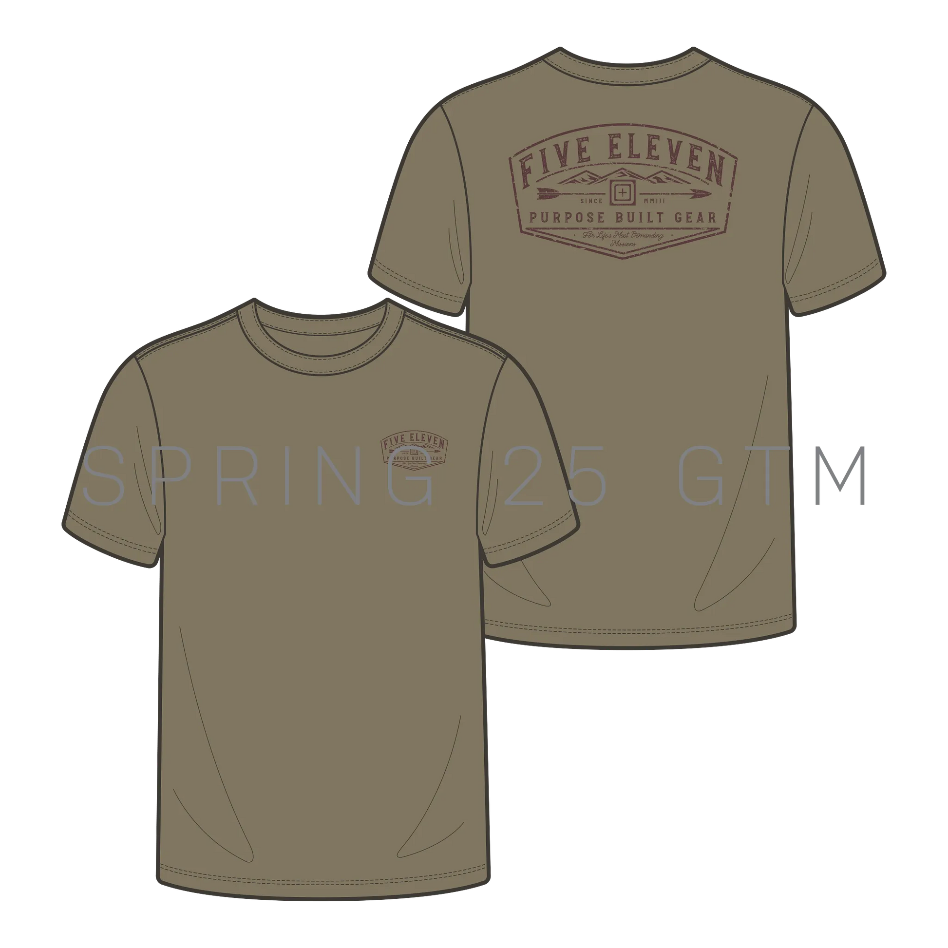 Traveler Tee – Covert Green