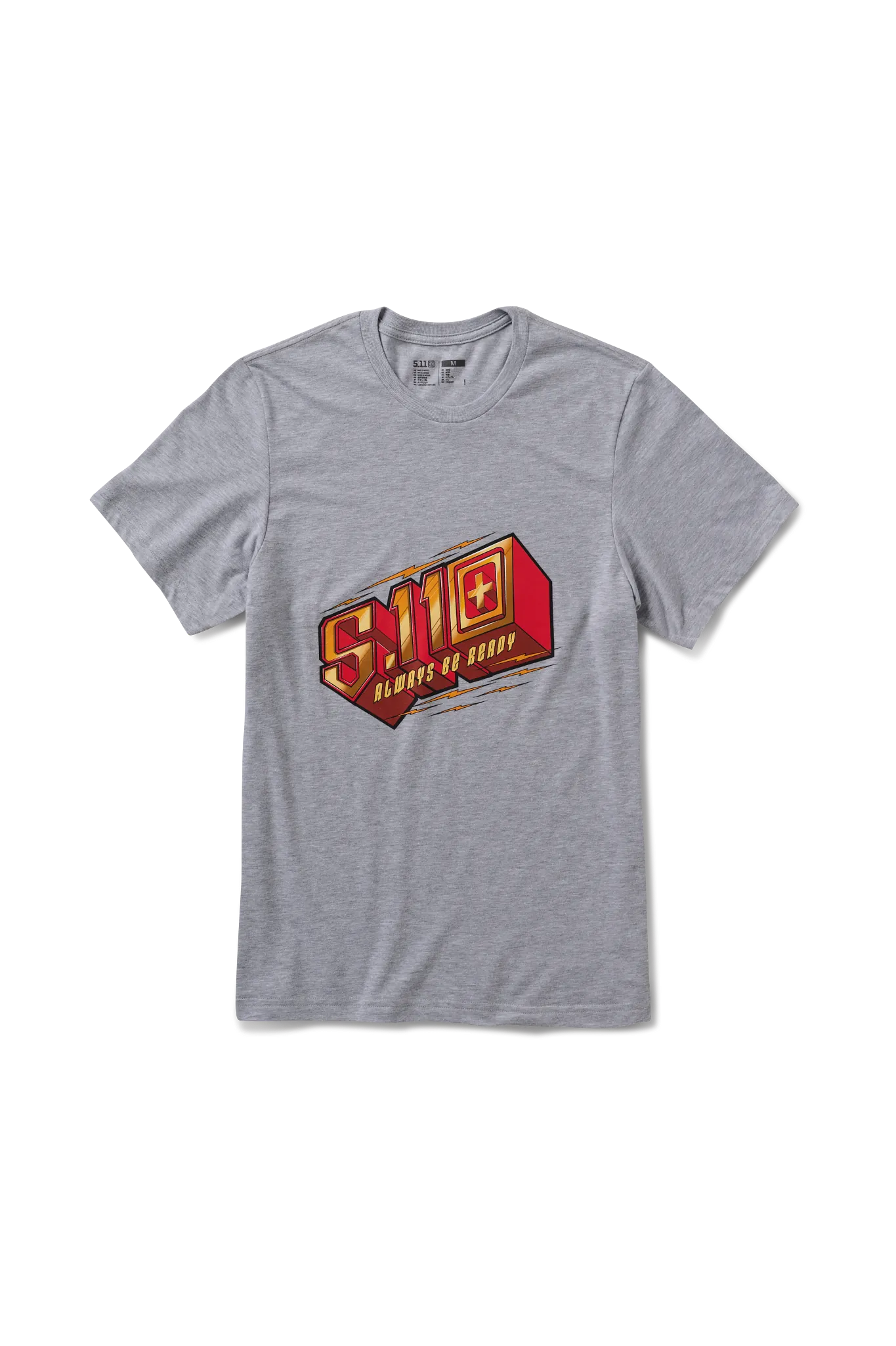 3D Lock Up Short Sleeve Tee – Heather Gray