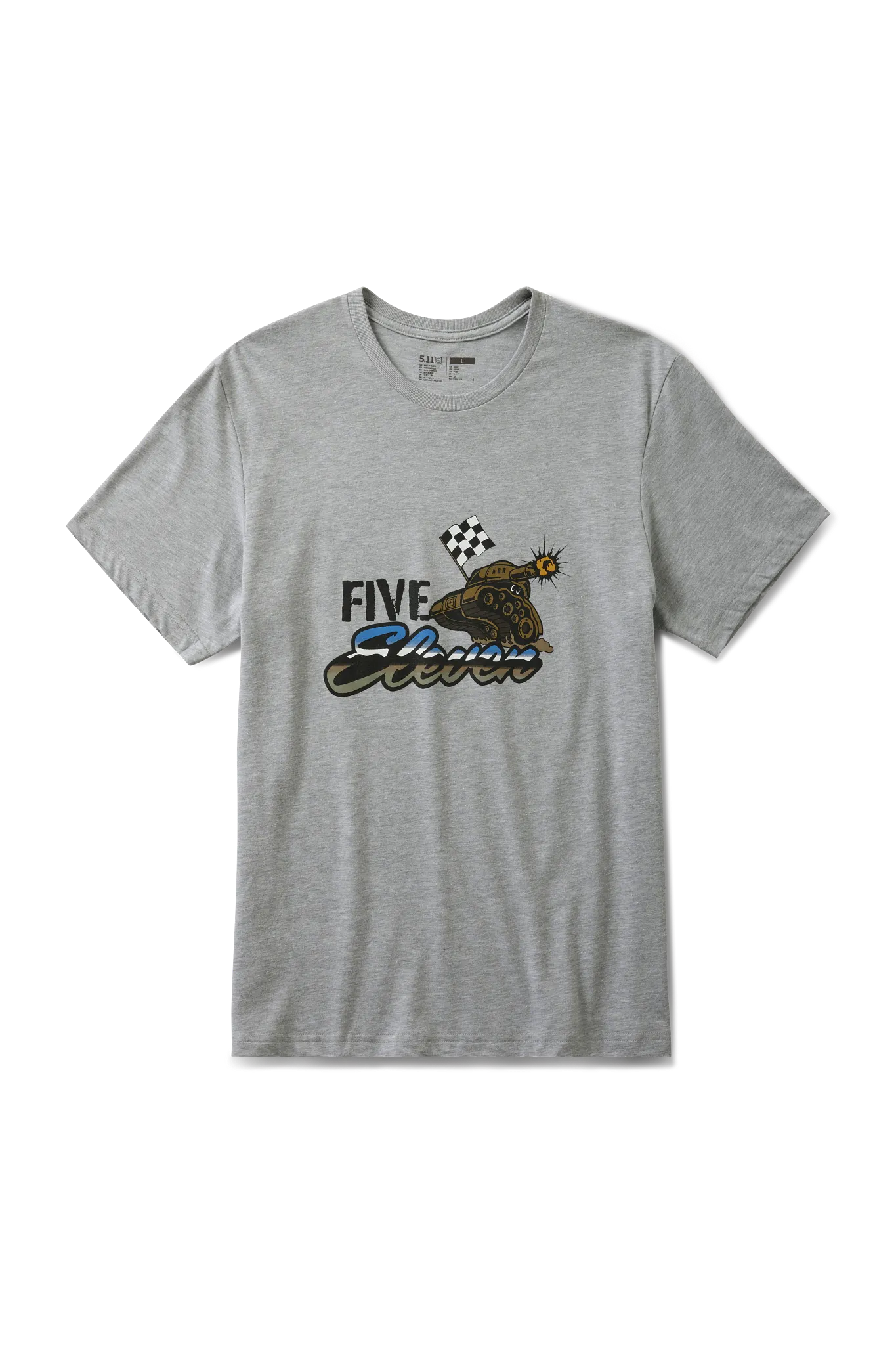 Battle Rattle Tank Short Sleeve Tee – Heather Gray