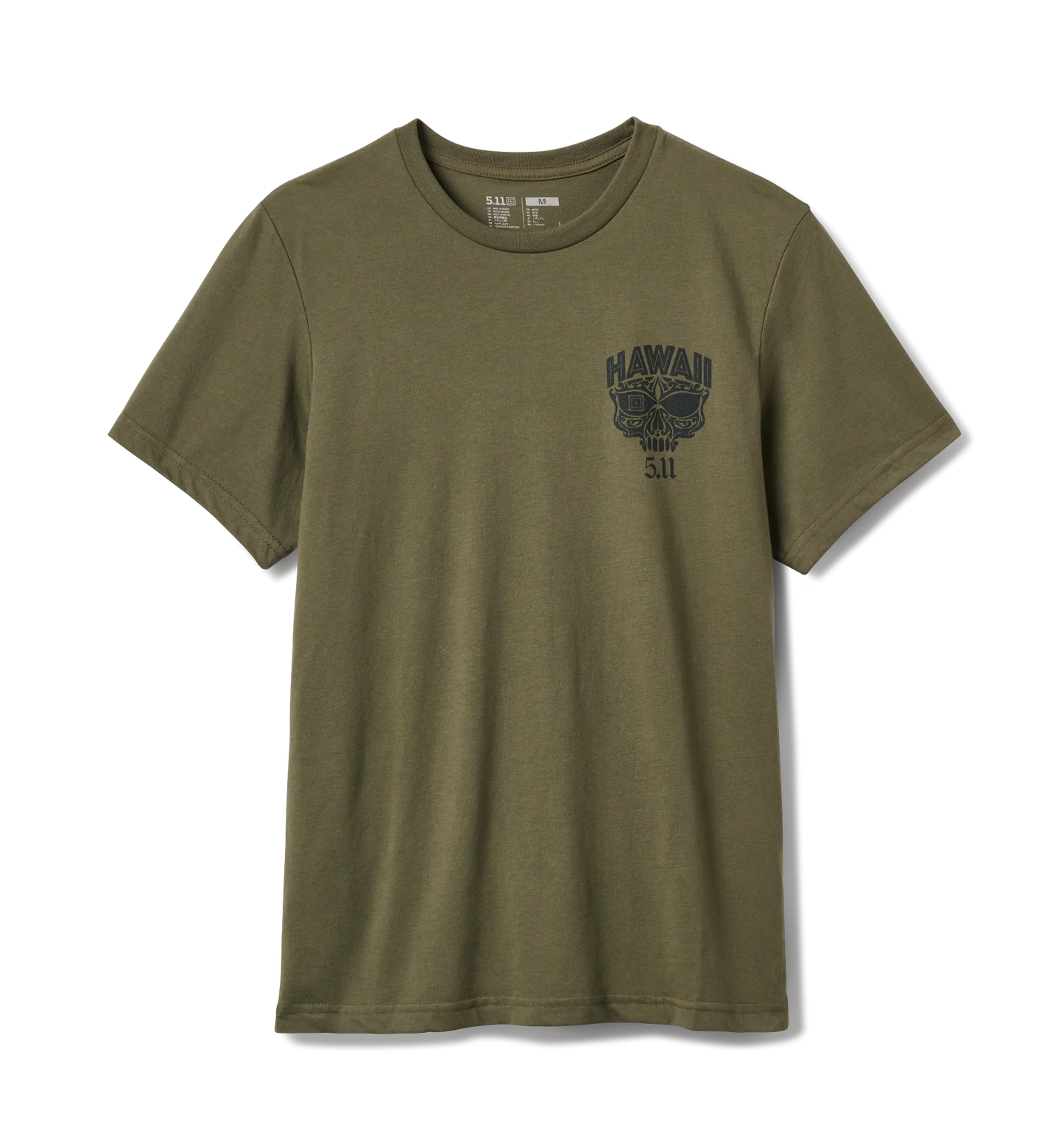 Braddah Skull Tee – Ranger Green