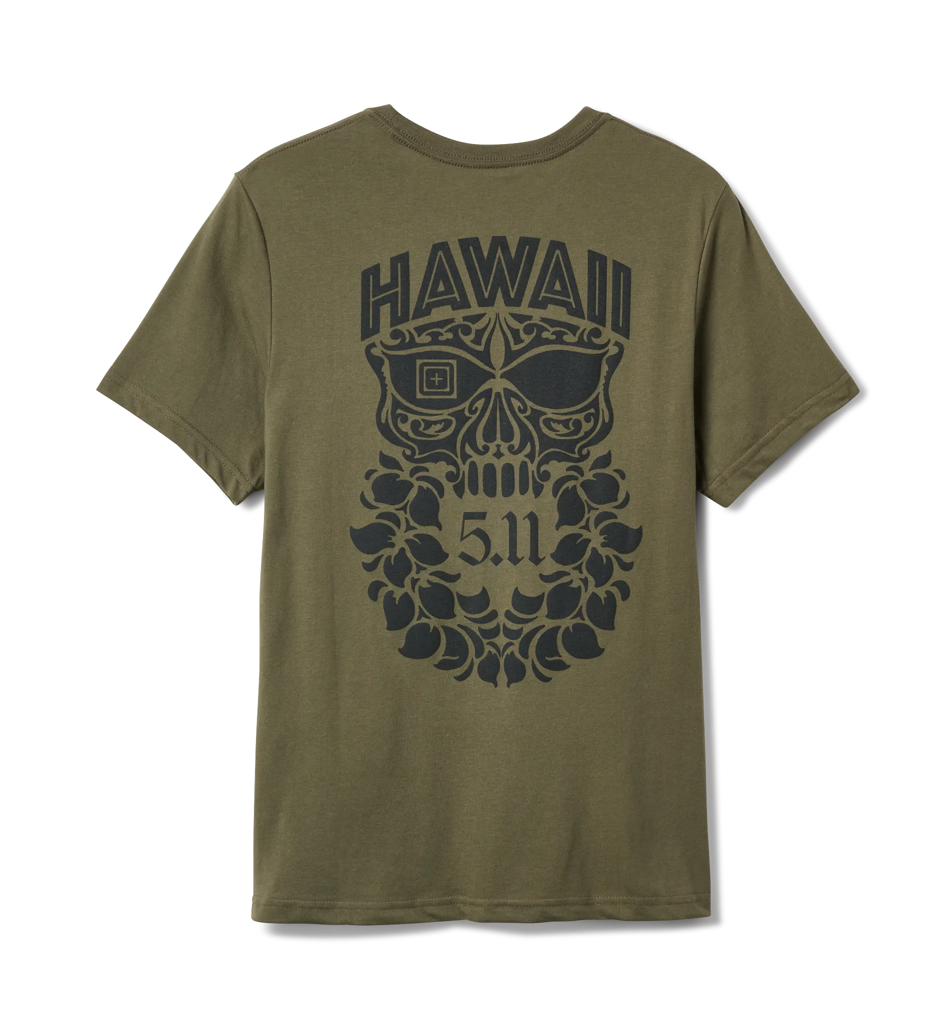 Braddah Skull Tee – Ranger Green