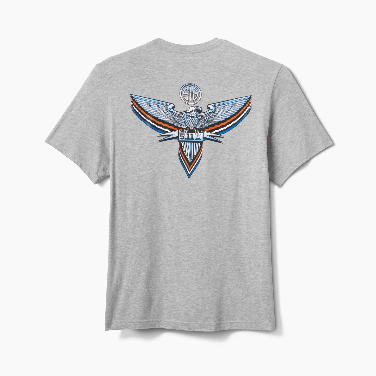 SIG SAUER® x 5.11® Chrome Eagle Emblem Tee – Heather Gray