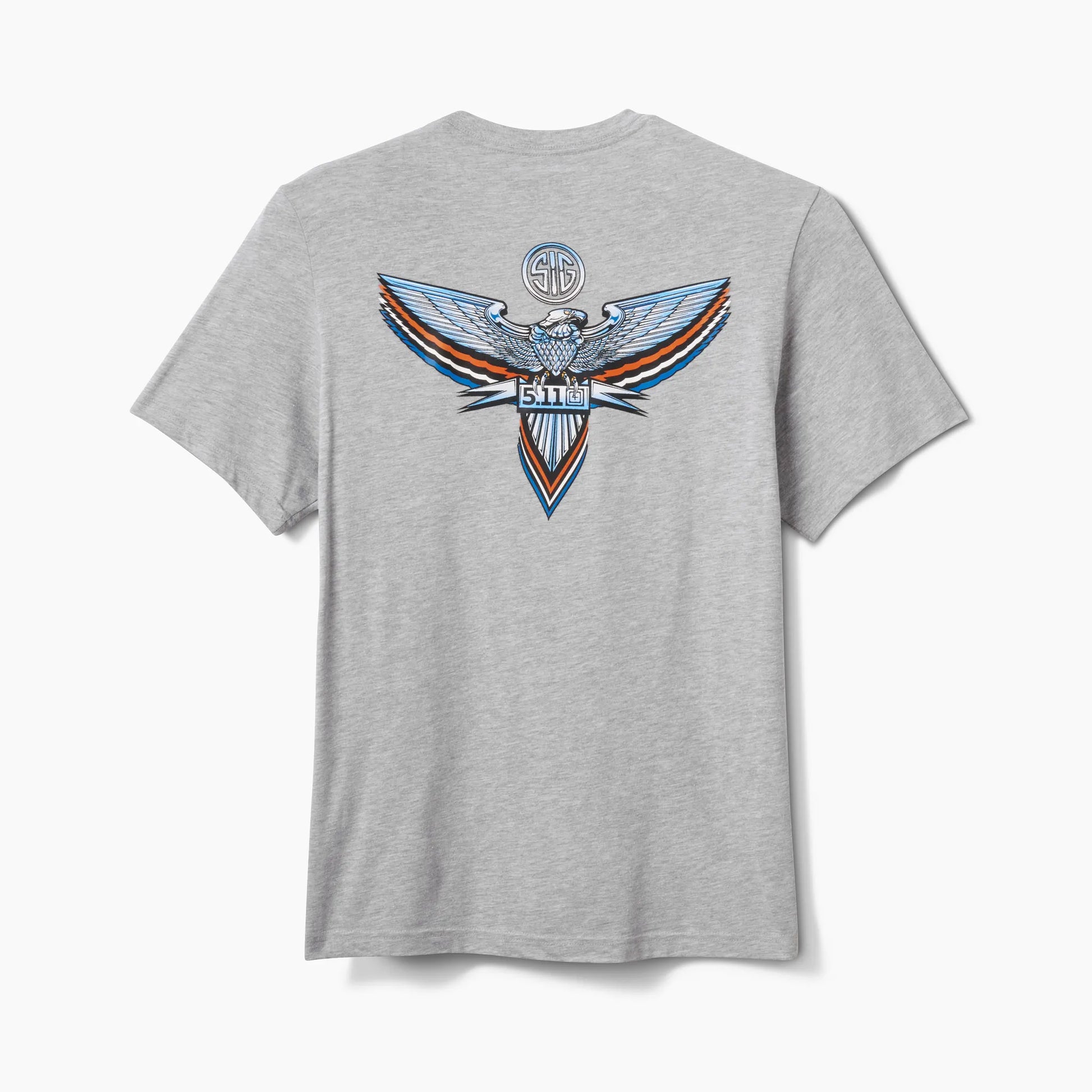SIG SAUER® x 5.11® Chrome Eagle Emblem Tee – Heather Gray