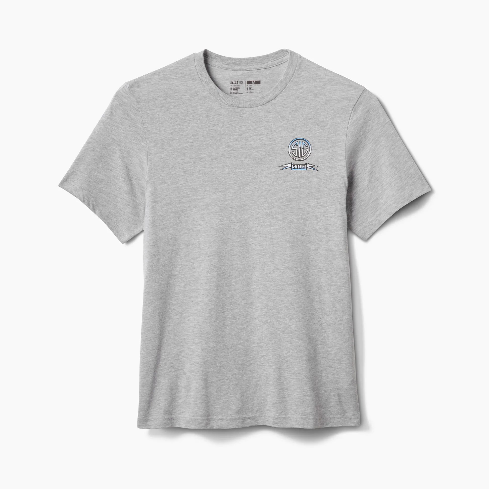 SIG SAUER® x 5.11® Chrome Eagle Emblem Tee – Heather Gray