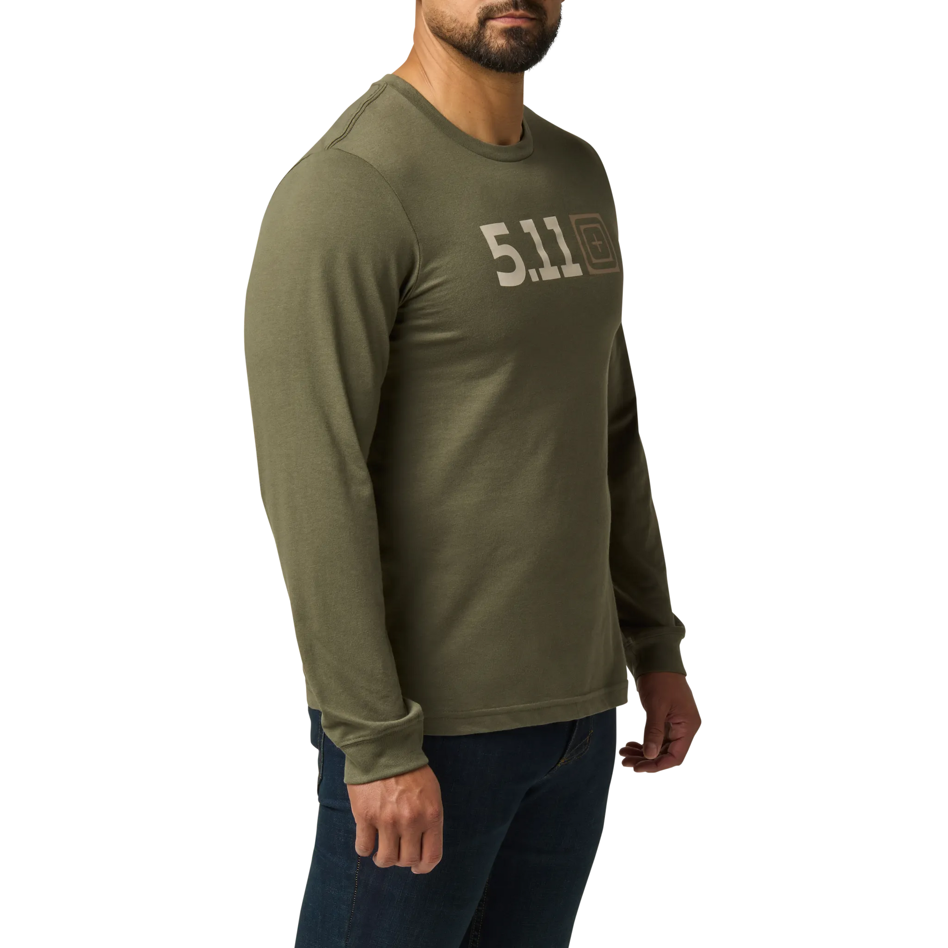 5.11® Logo Long Sleeve Tee – Ranger Green