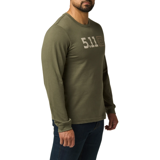 5.11® Logo Long Sleeve Tee – Ranger Green