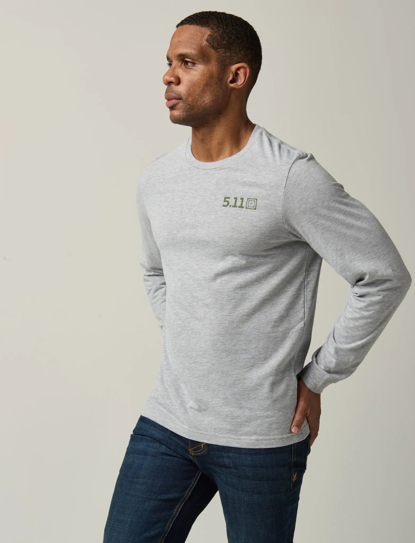 Self Reliant Long Sleeve Tee – Heather Gray