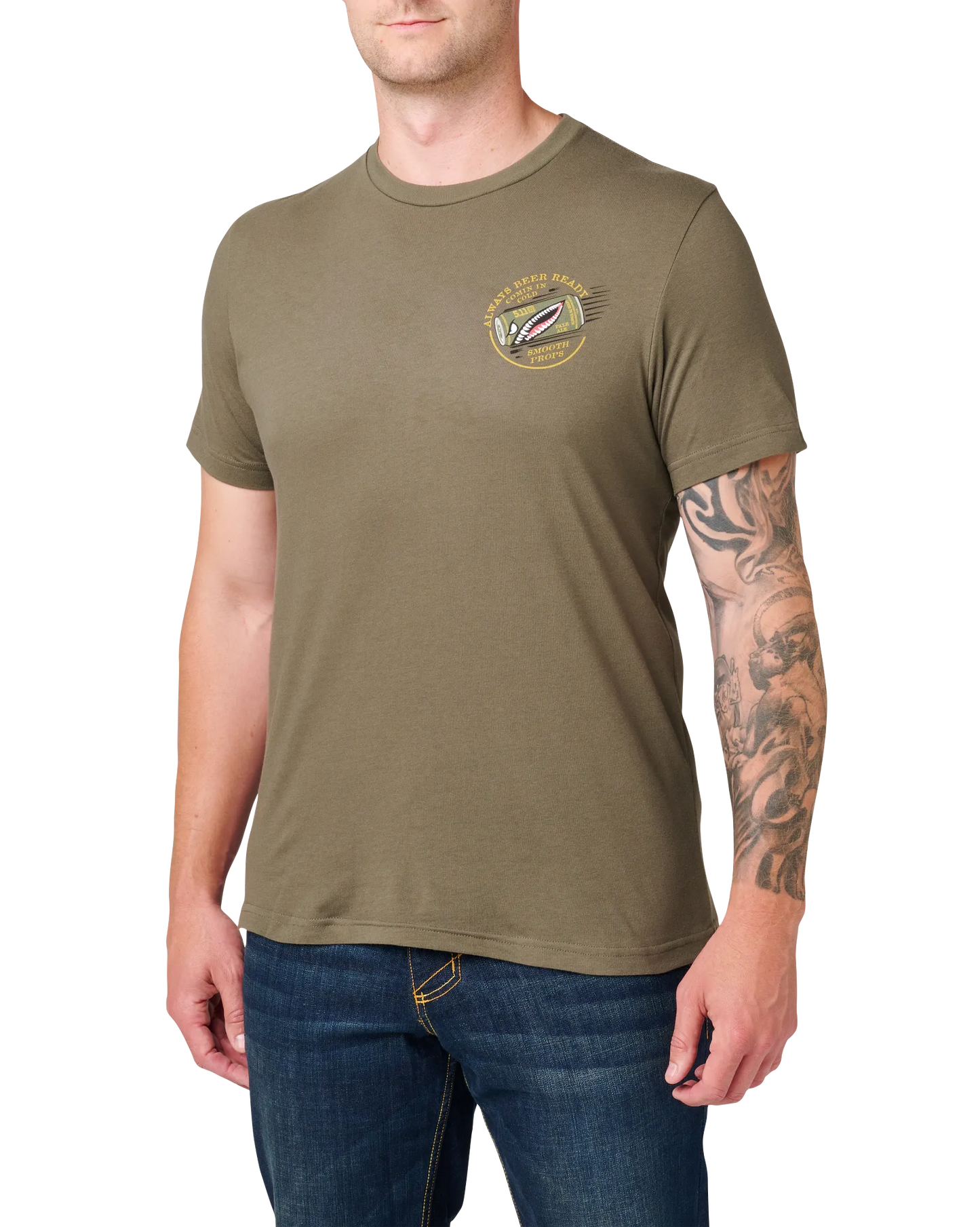 Comin' In Cold Tee – Ranger Green