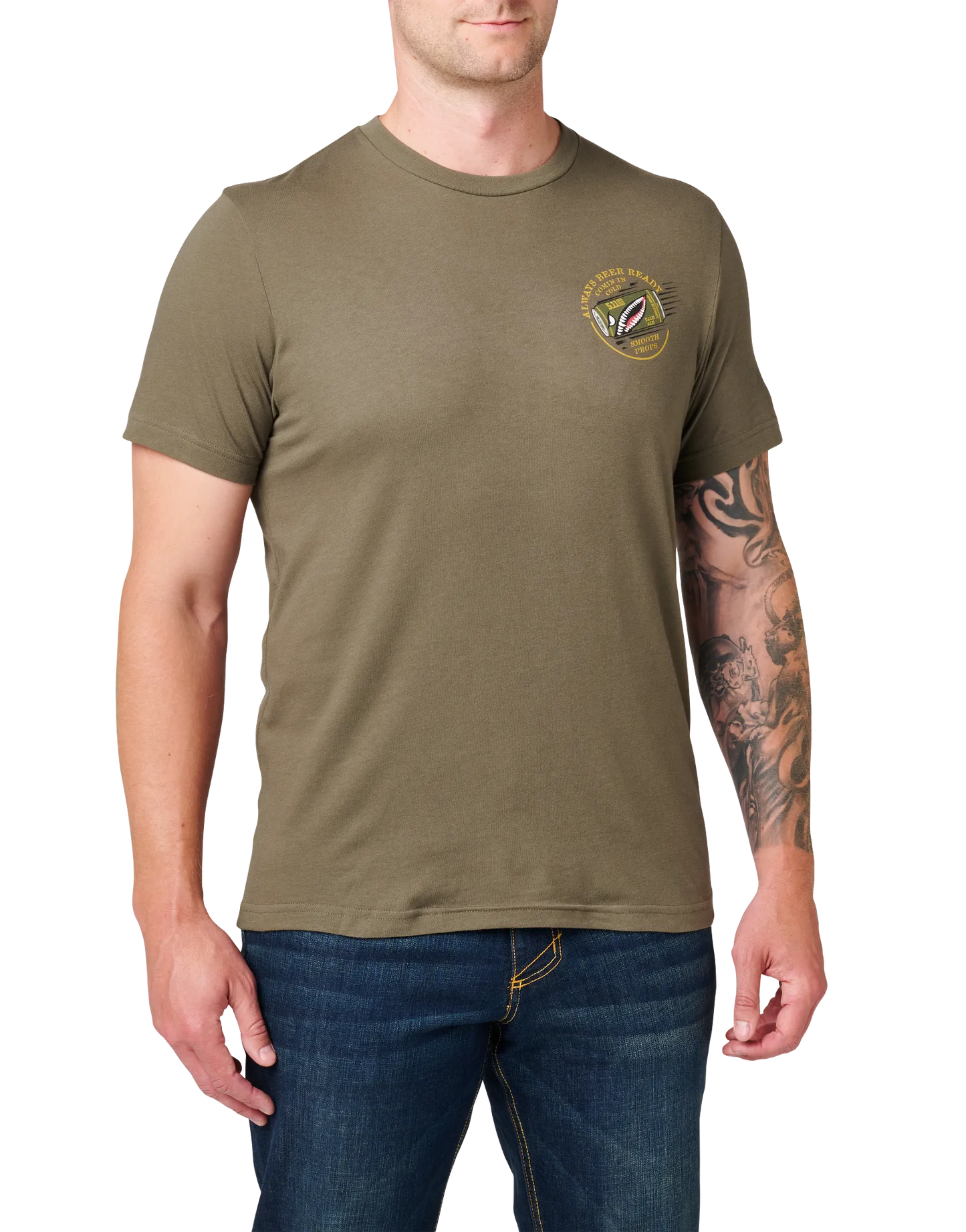 Comin' In Cold Tee – Ranger Green