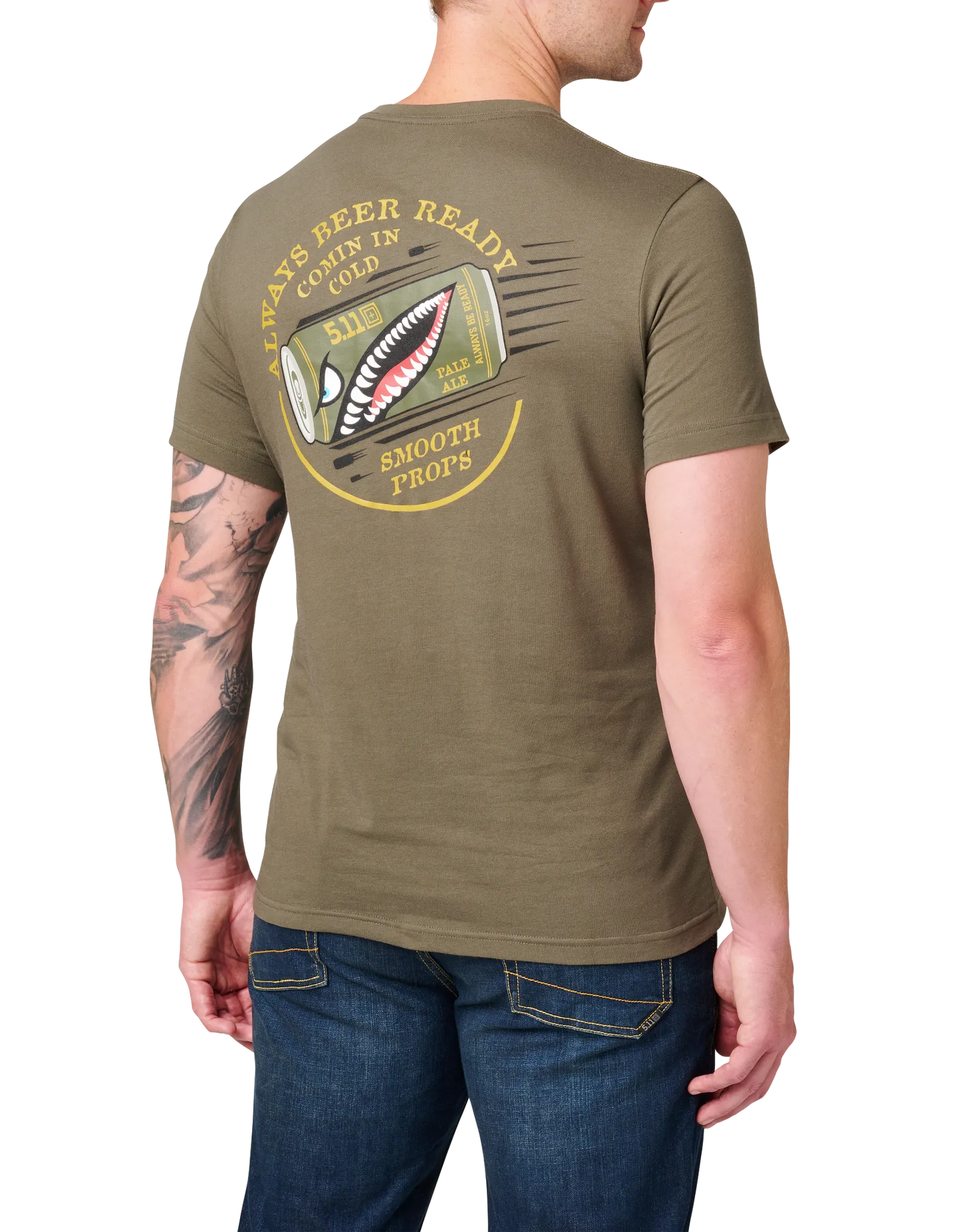 Comin' In Cold Tee – Ranger Green