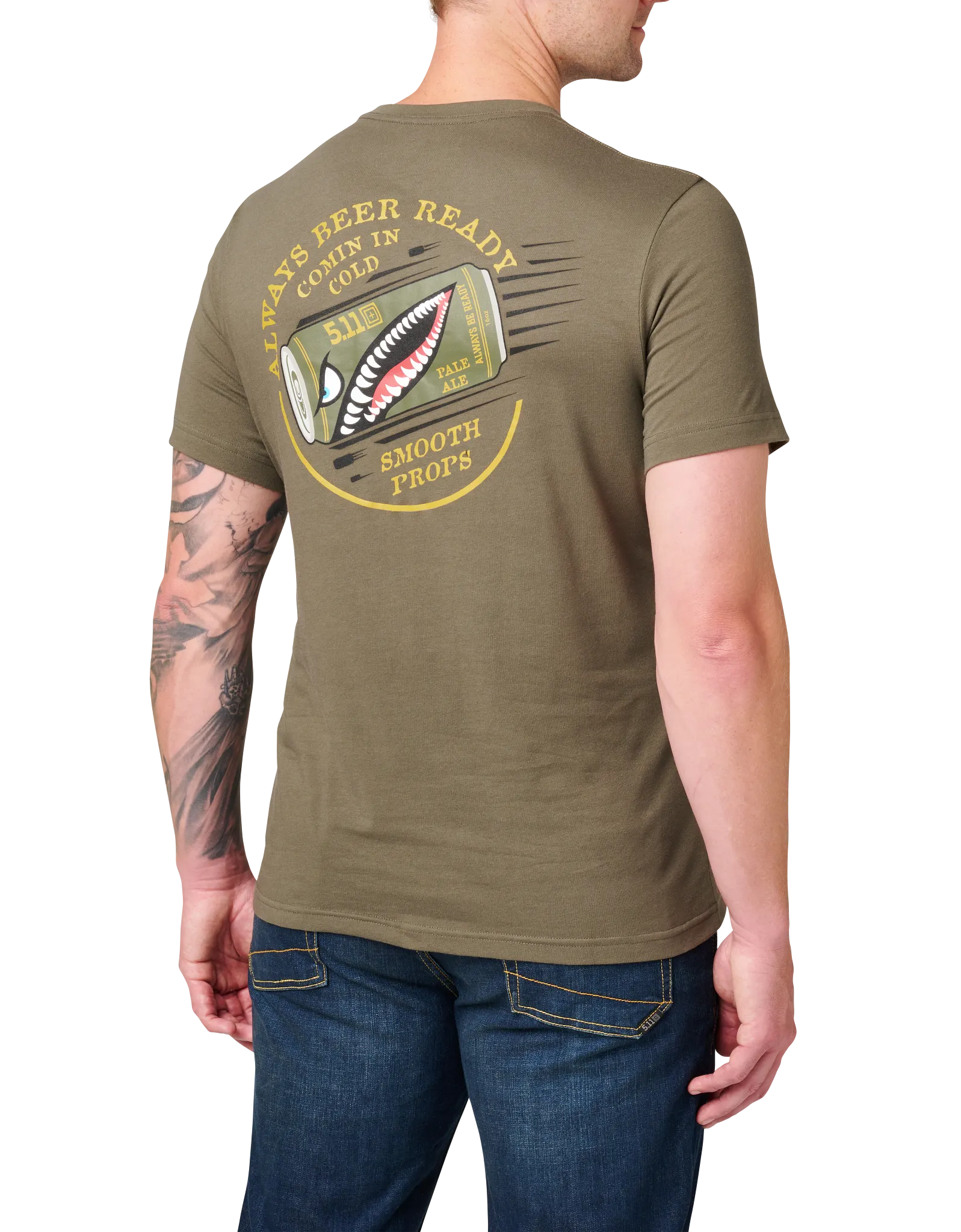 Comin' In Cold Tee – Ranger Green