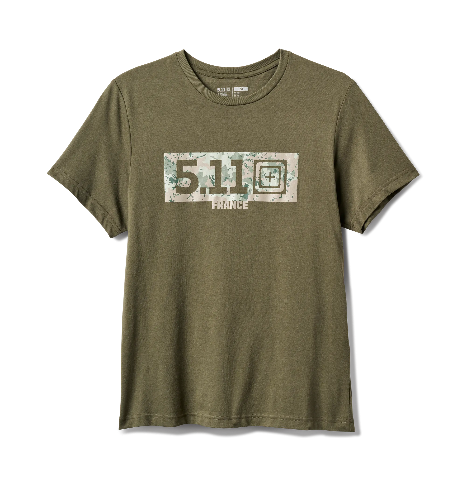 Camo Fill France Tee – Ranger Green