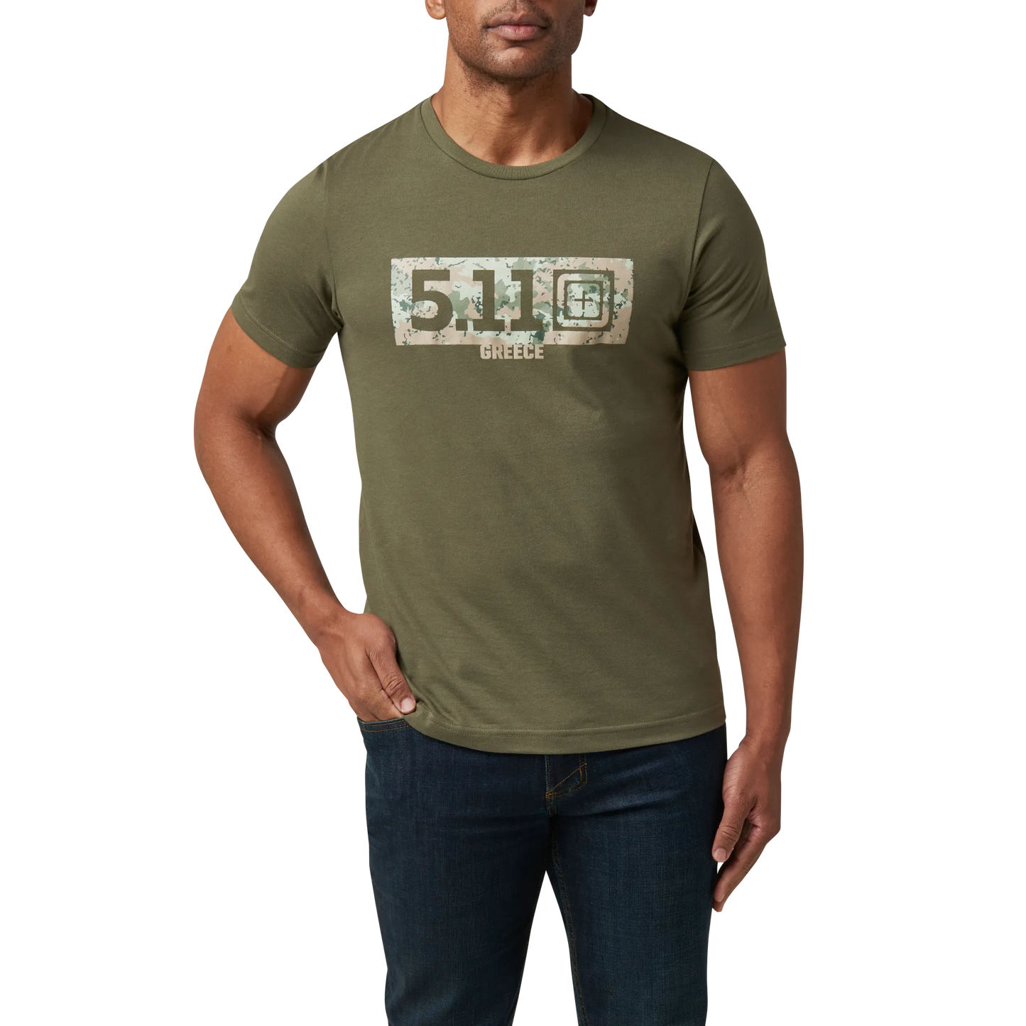 Camo Fill Greece Tee – Ranger Green