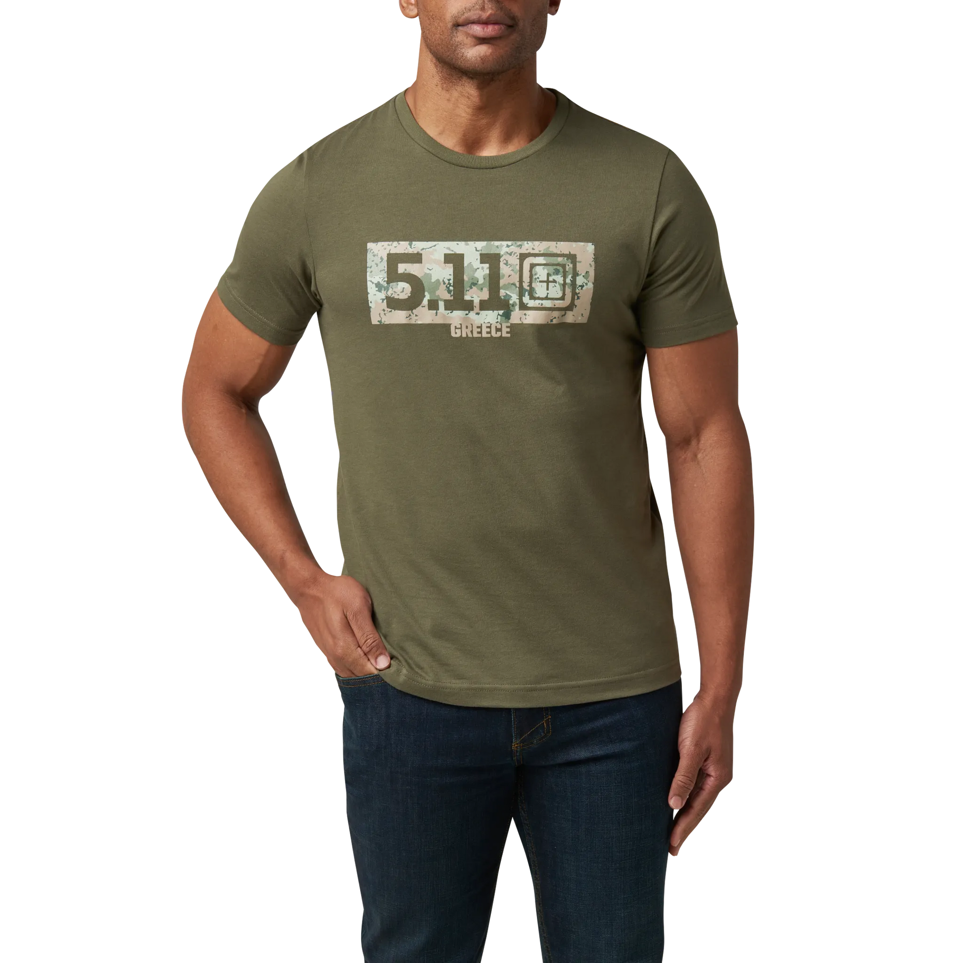 Camo Fill Greece Tee – Ranger Green