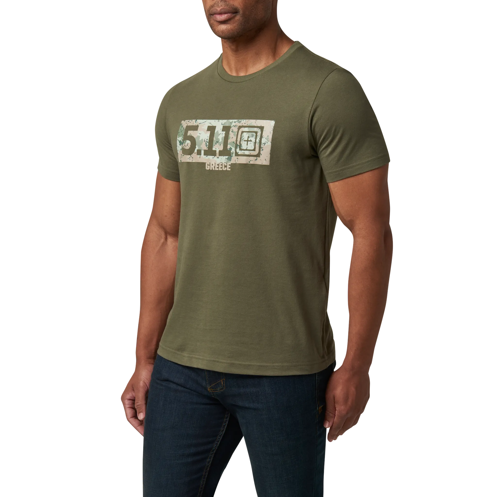 Camo Fill Greece Tee – Ranger Green