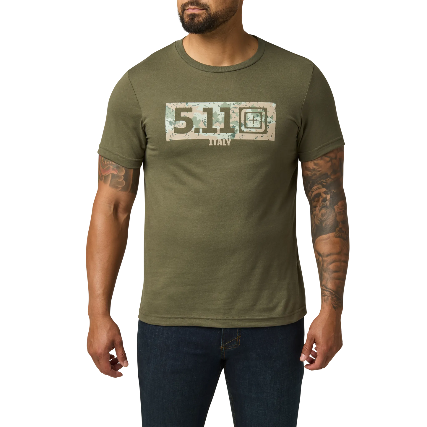 Camo Fill Italy Tee – Ranger Green