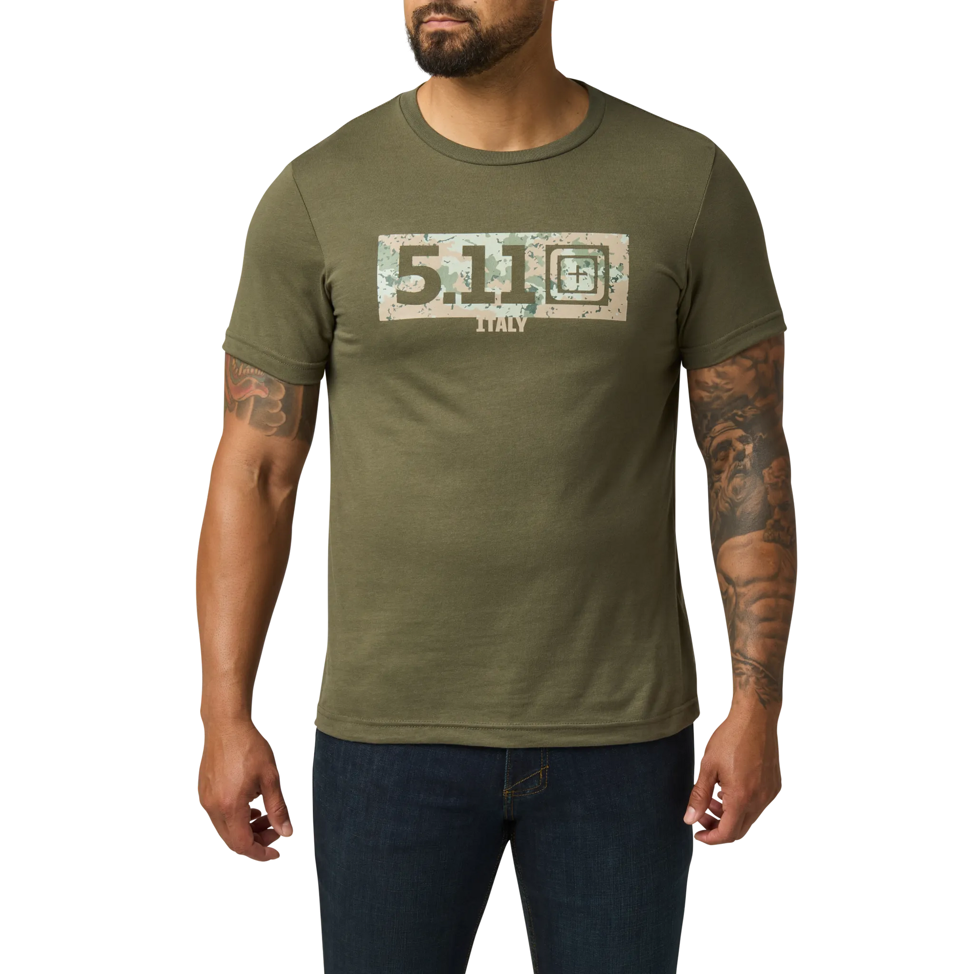 Camo Fill Italy Tee – Ranger Green