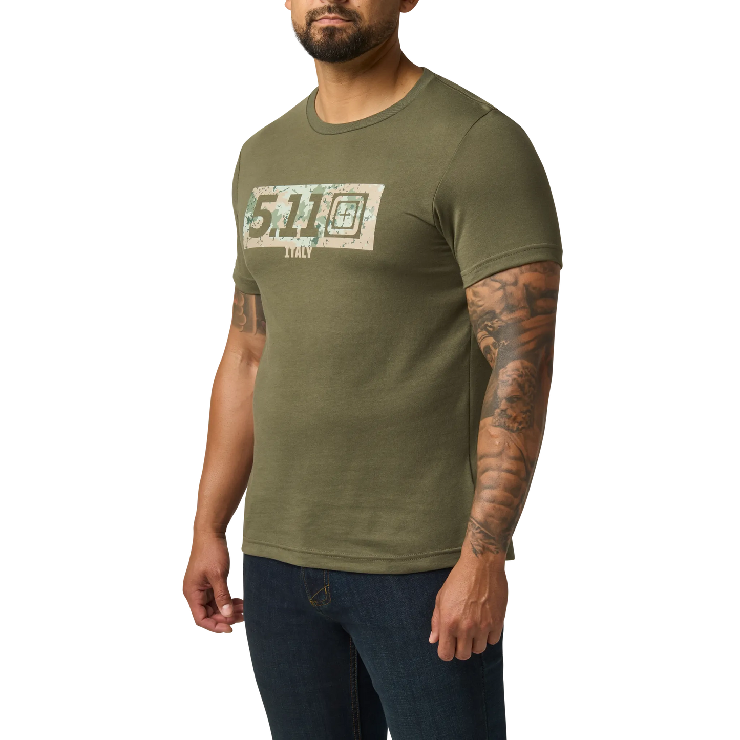 Camo Fill Italy Tee – Ranger Green