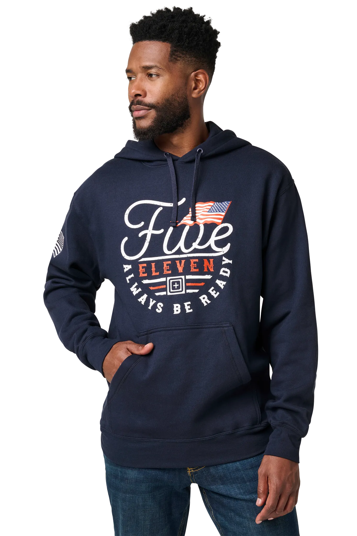Patriotic Emblem Hoodie – Pacific Navy