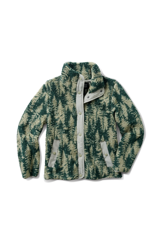 Women's Odina Fleece Jacket – Shadow Green Trees