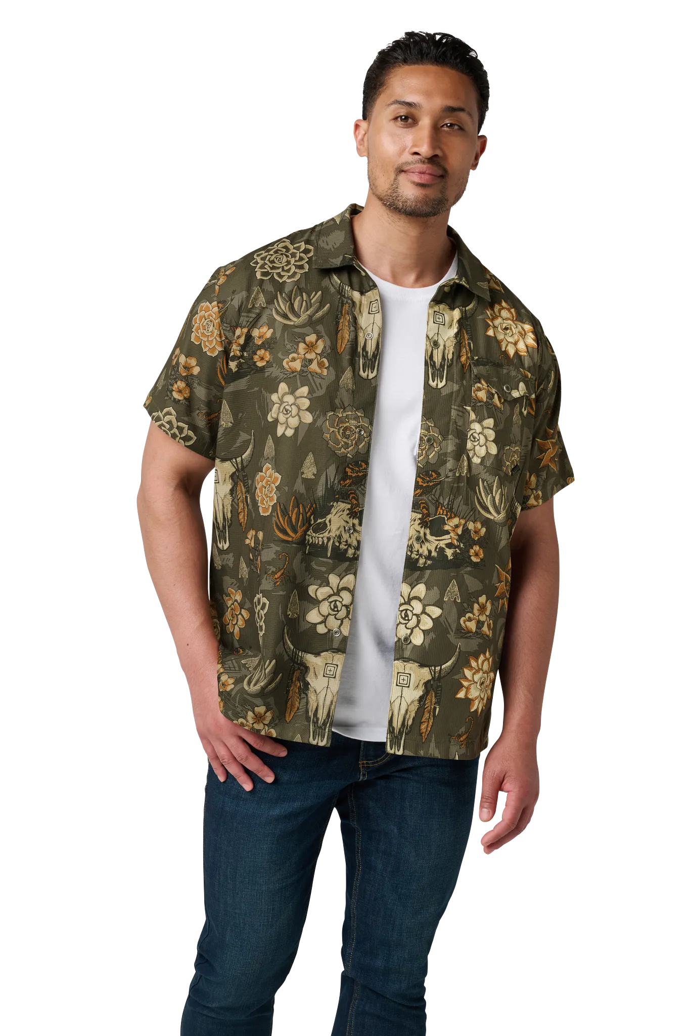 Oscar Short Sleeve Shirt – Ranger Green Desert Floor