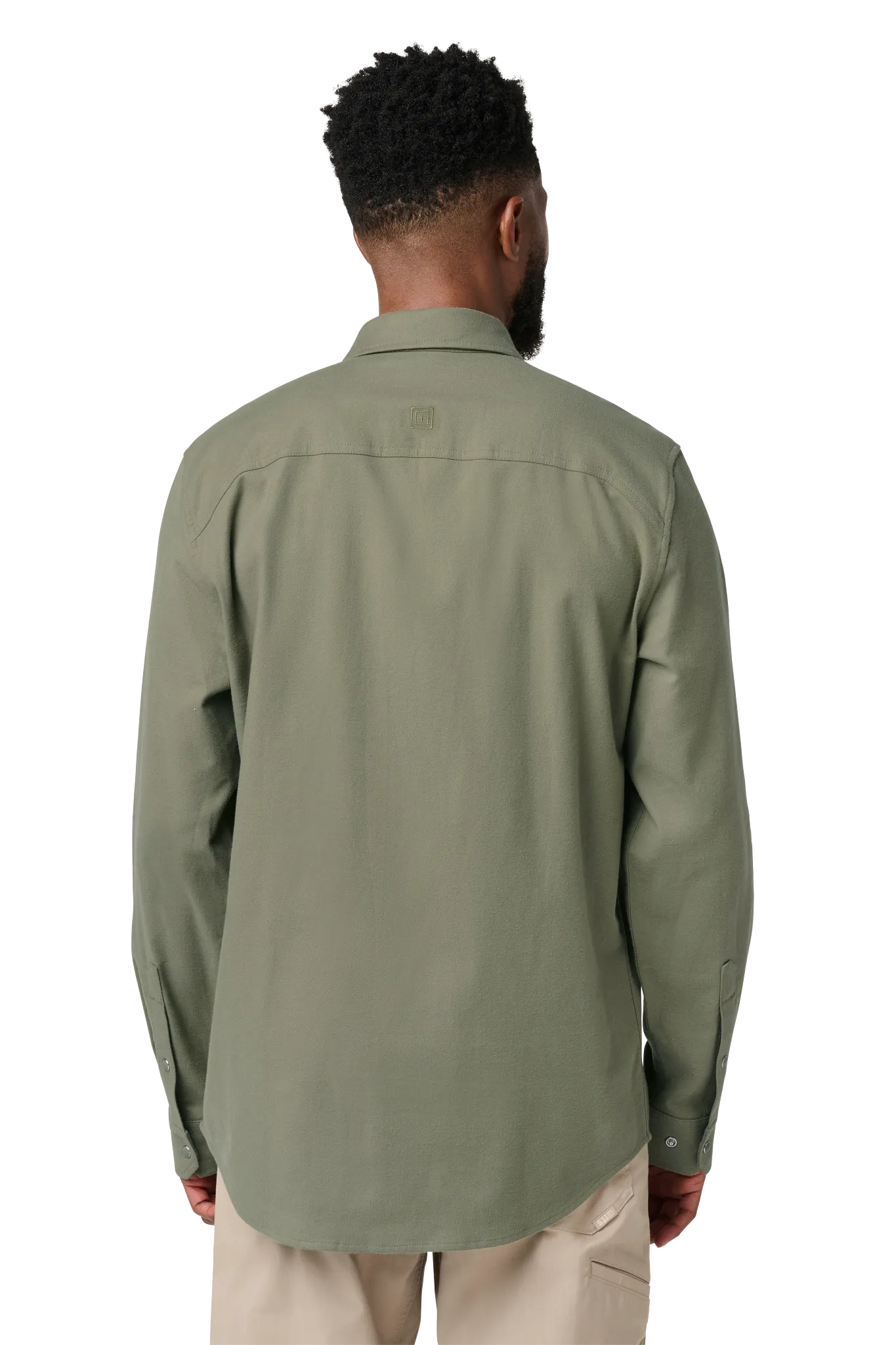 Austin Flannel Solid – Tank Green