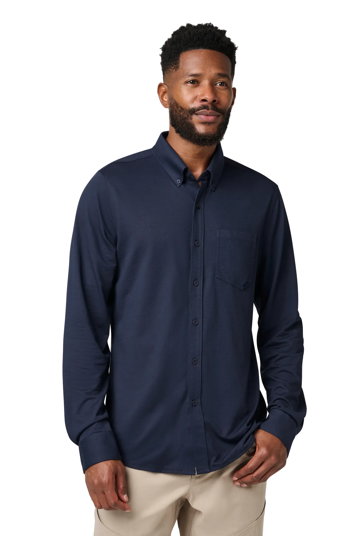 Jefferson Long Sleeve Shirt – Pacific Navy