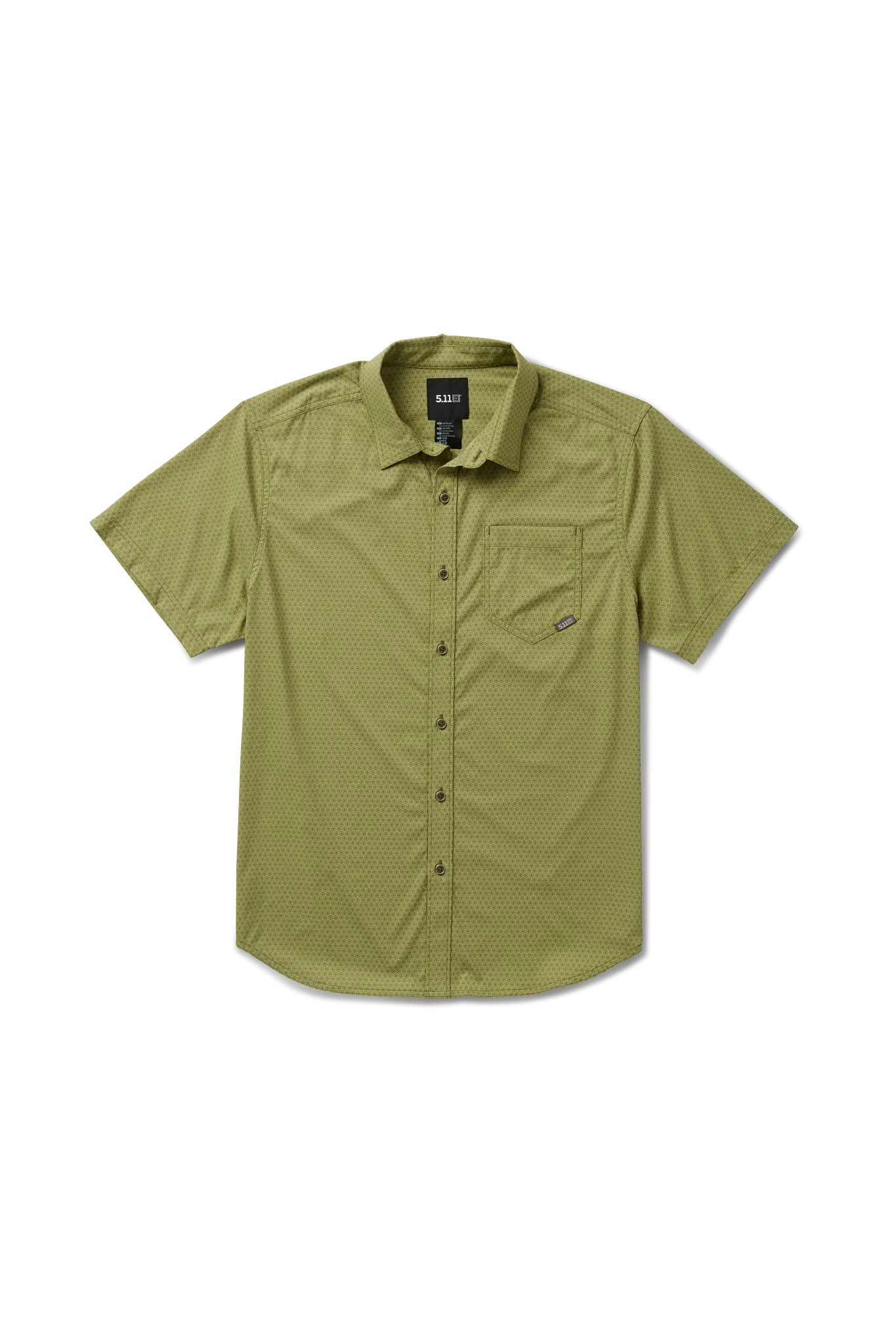 Staycation Shirt – Leaf Green Geostar